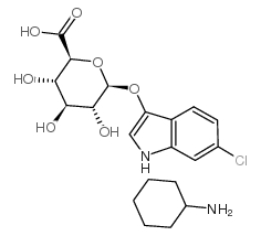 138182-20-4,5-溴-6-氯-3-吲哚-beta-D-葡萄糖醛酸苷環己胺鹽,CAS:138182-20-4