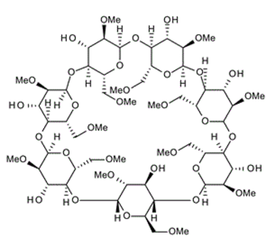 51166-71-3 ,二甲基-β-環糊精, 2,6-Dimethyl-b-cyclodextrin , DIMEB; Heptakis(2,6-di-O-methyl)-b-cyclodextrin