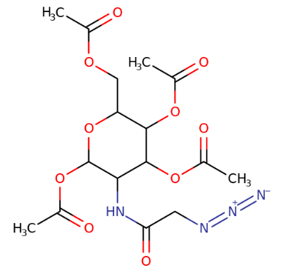 361154-30-5 ,四-O-乙酰基-N-疊氮乙酰基氨基甘露糖,1,3,4,6-Tetra-O-acetyl-N-azidoacetylmannosamine，ManNAz tetraacetate，CAS:361154-30-5