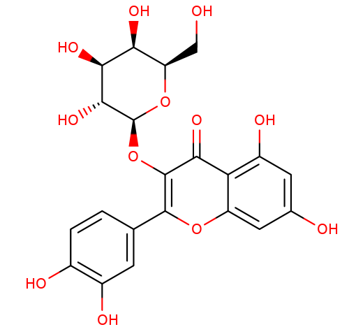 482-36-0 , Hyperin, 金絲桃苷, Quercetin 3-D-galactoside, CAS:482-36-0
