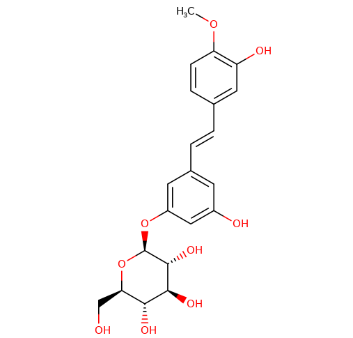 155-58-8 , Rhapontin, 土大黃苷, CAS: 155-58-8