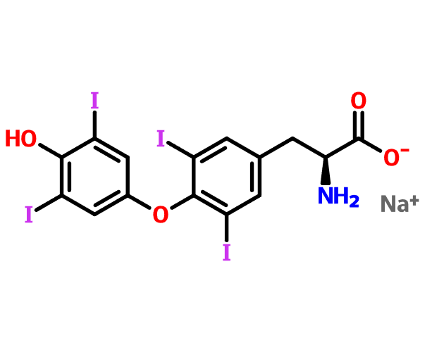 50809-32-0 , 左旋甲狀腺素鈉,左甲狀腺素鈉, Levothyroxine sodium,T4, CAS:50809-32-0