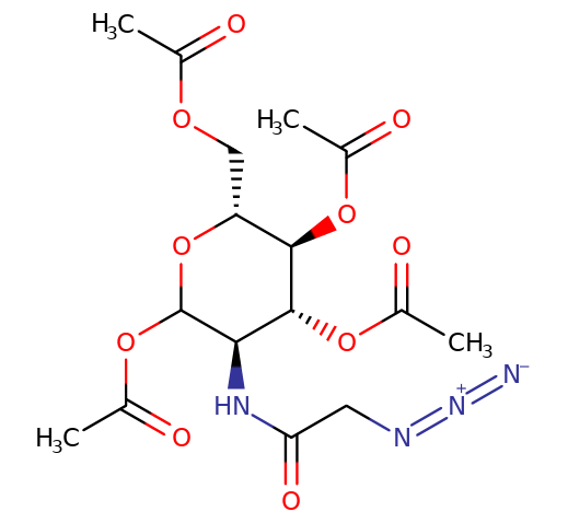 92659-90-0 ,N-Azidoacetylglucosamine, 2-[(疊氮基乙酰基)氨基]-2-脫氧葡萄糖, 2-[(Azidoacetyl)amino]-2-deoxy-D-glucose, Cas:92659-90-0